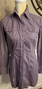 SOLD**NY & CO  stretch, L/S blouse, XS